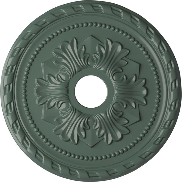 Ekena Millwork Palmetto Ceiling Medallion (Fits Canopies up to 5"), 20 7/8"OD x 3 5/8"ID x 1 5/8"P, Cloud Burst CM20PMCBF - main